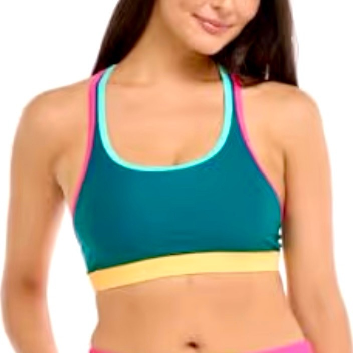 Body Glove Equalizer Medium Support Bikini Top Sports Bra Size Medium